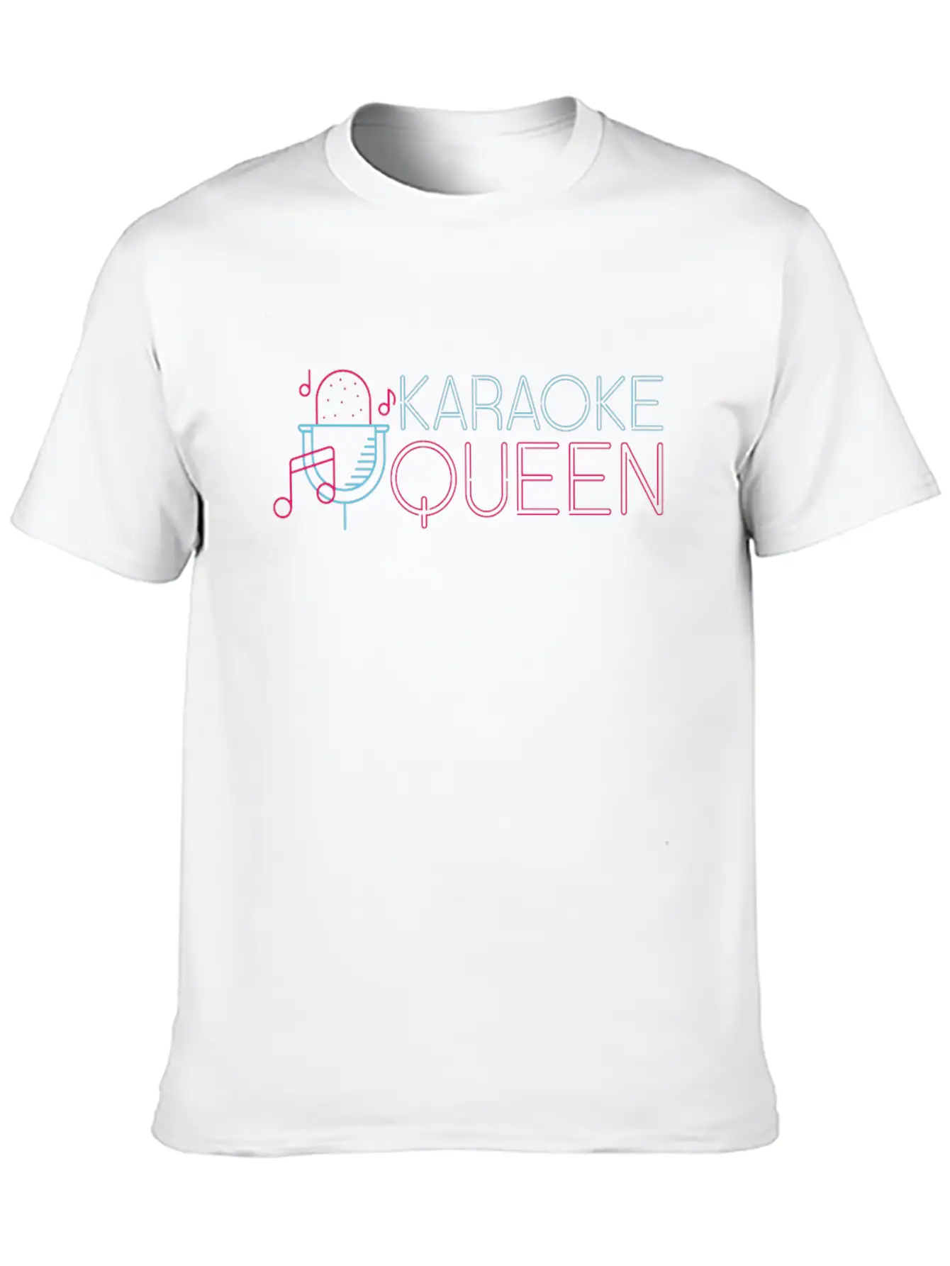 Karaoke Singer 80s Retro Karaoke Stylish Everyday T-Shirt – Unisex Basic Cotton Tee