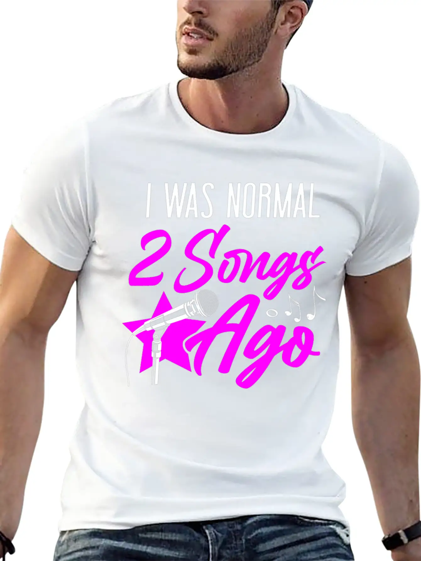 Karaoke Singer I Was Normal 2 Timeless Short Sleeve Tee – Comfy And Minimalist Design