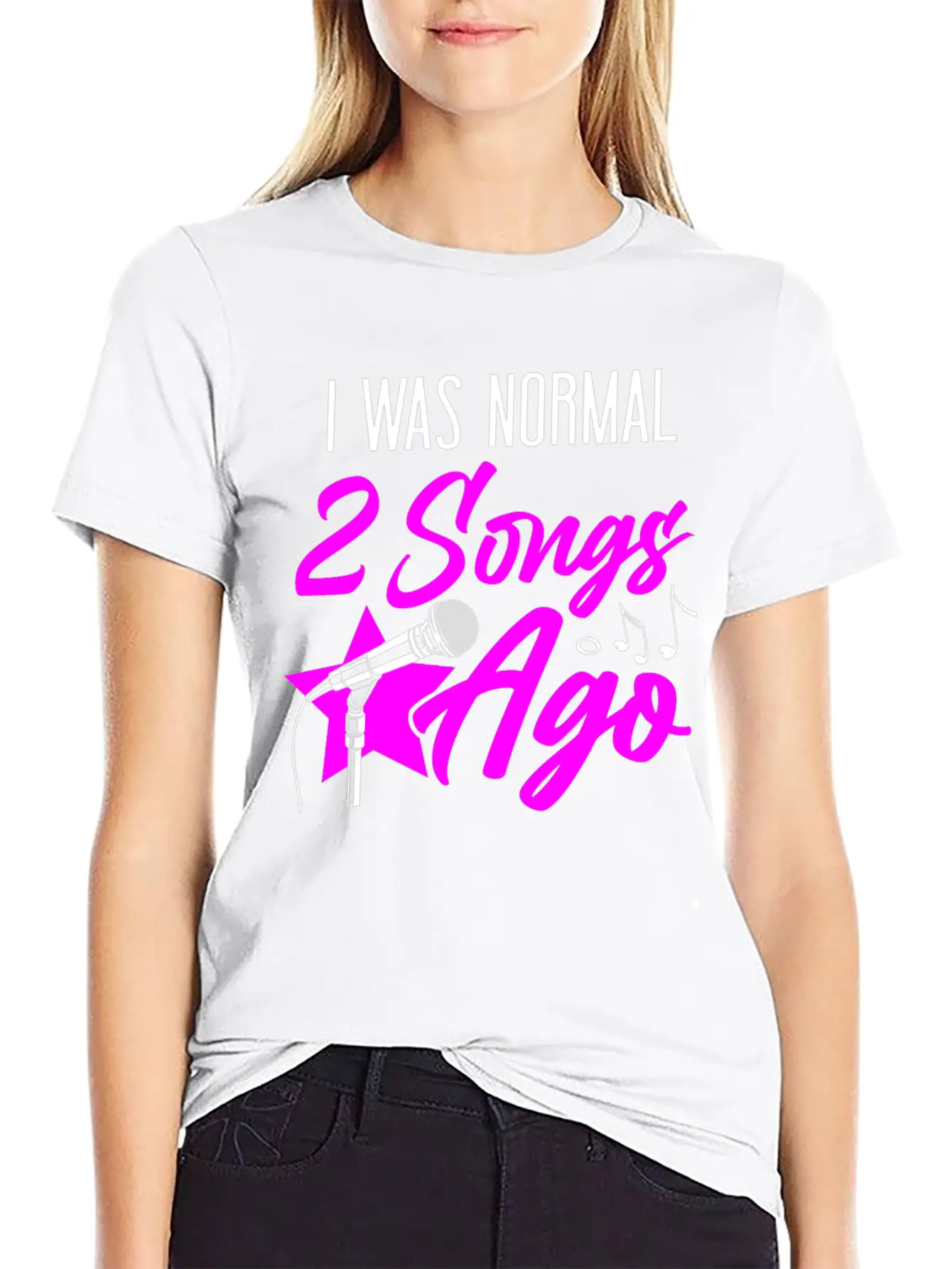 Karaoke Singer I Was Normal 2 Timeless Short Sleeve Tee – Comfy And Minimalist Design