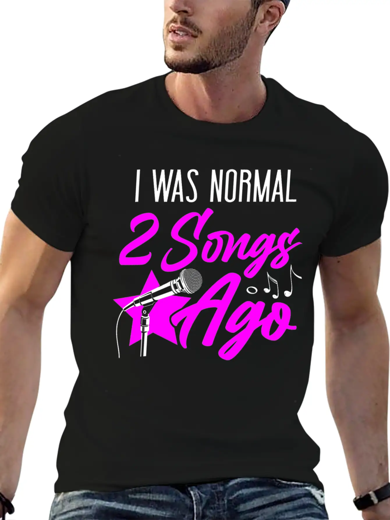 Karaoke Singer I Was Normal 2 Timeless Short Sleeve Tee – Comfy And Minimalist Design