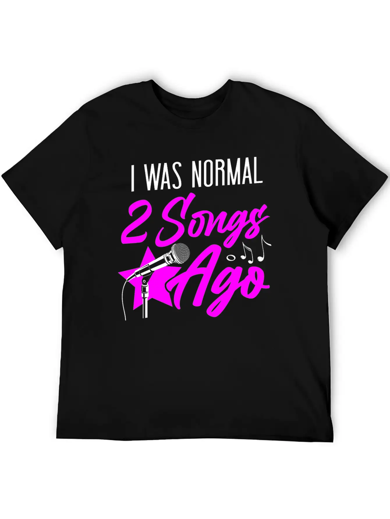 Karaoke Singer I Was Normal 2 Timeless Short Sleeve Tee – Comfy And Minimalist Design