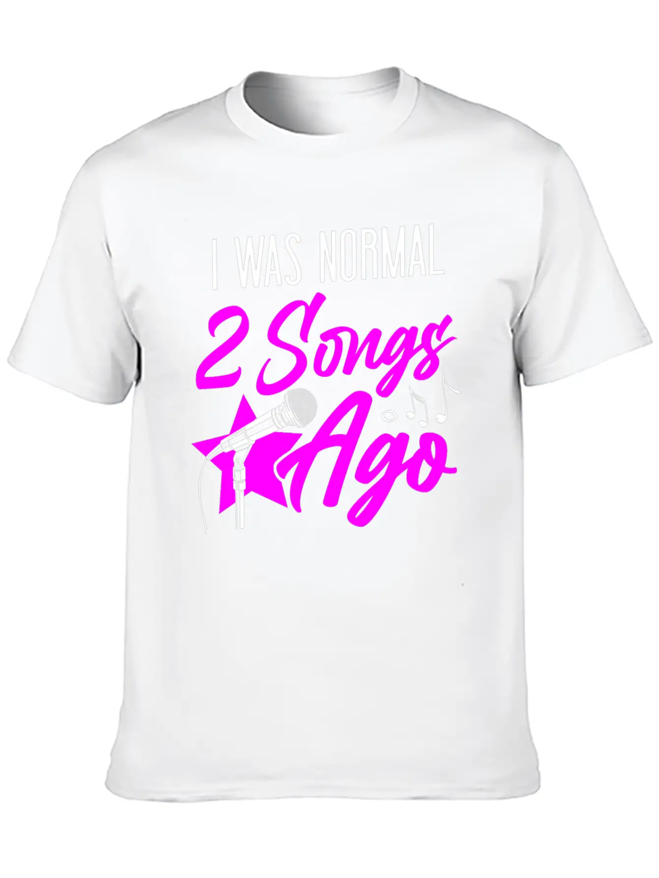 Karaoke Singer I Was Normal 2 Timeless Short Sleeve Tee – Comfy And Minimalist Design