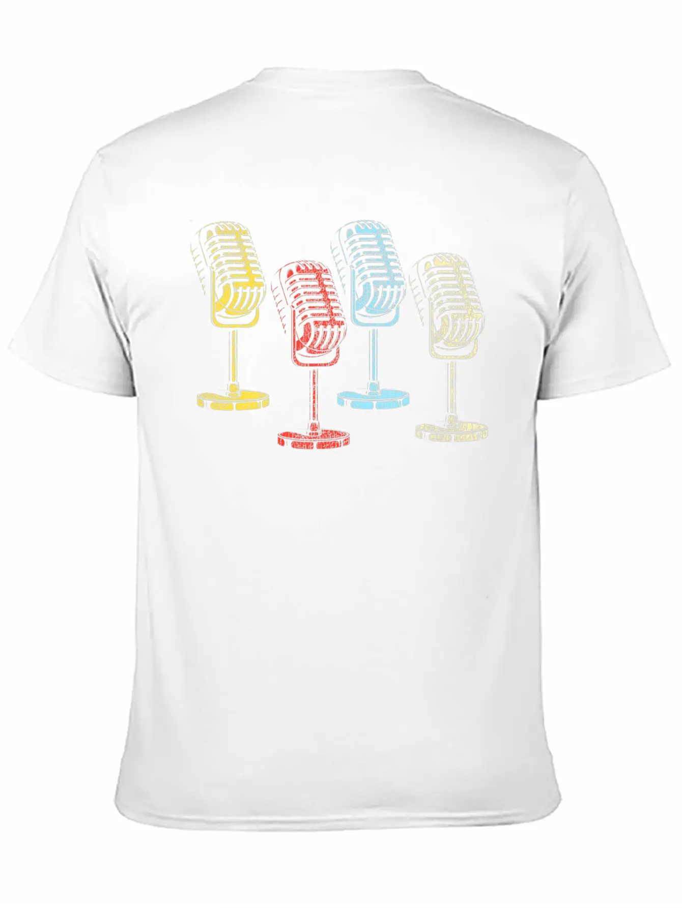 Karaoke Singer Microphone Vocalist Stand Up Unisex Short Sleeve Soft Cotton T-Shirt – Casual Everyday Wear