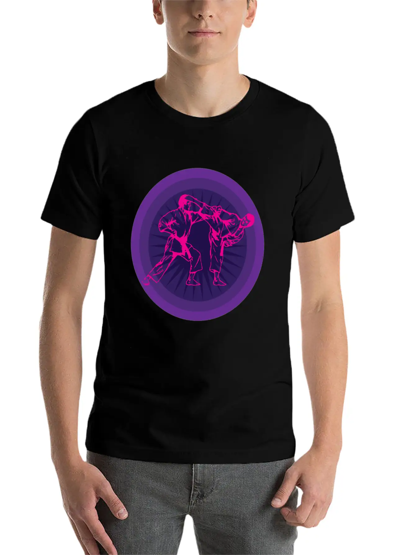 Karate Fighter Sport Timeless Short Sleeve Tee – Comfy And Minimalist Design