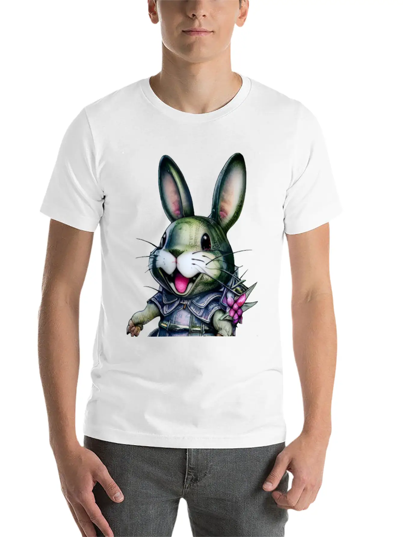 Kawaii Bunny Timeless Short Sleeve Tee – Comfy And Minimalist Design