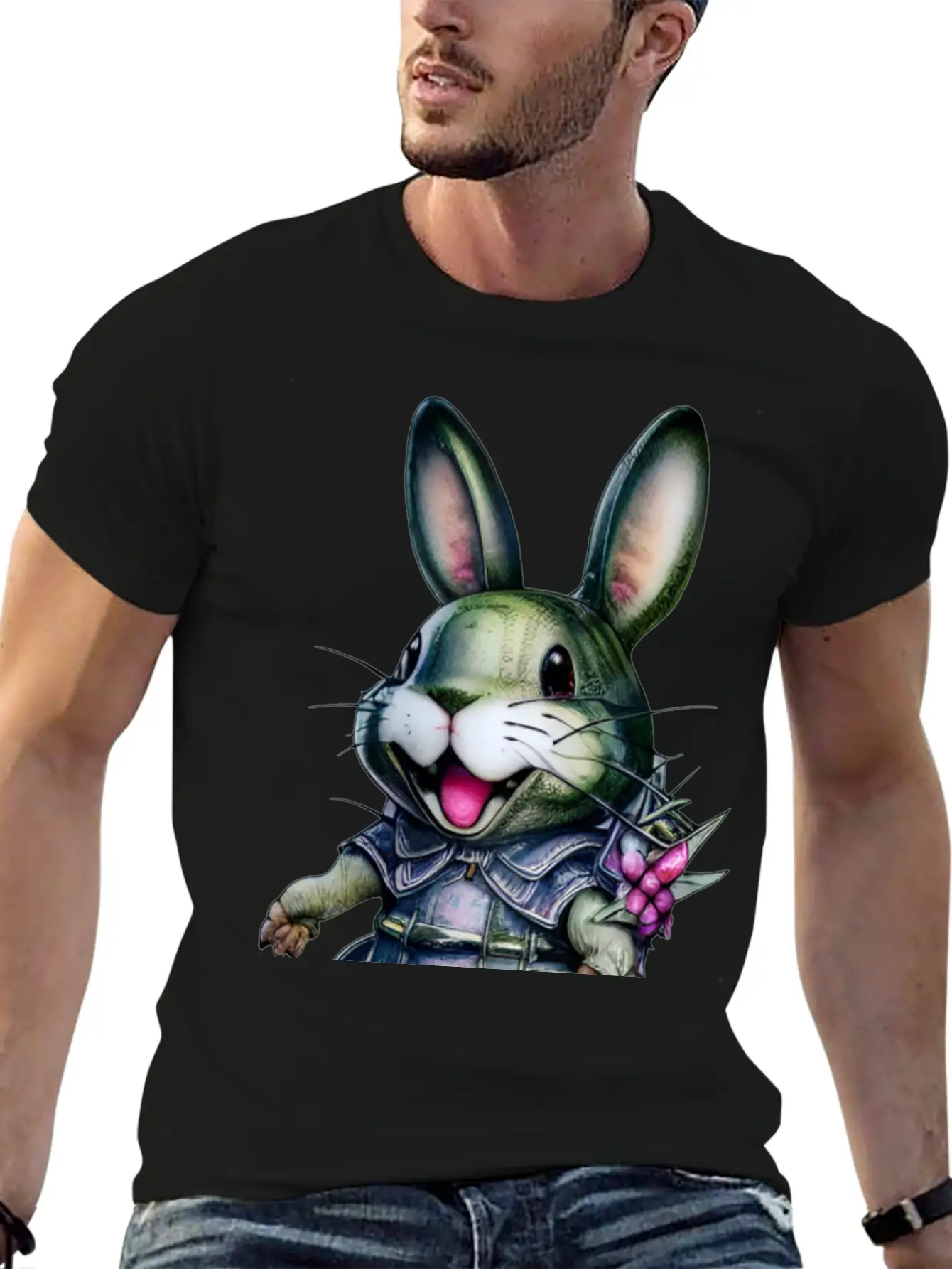 Kawaii Bunny Timeless Short Sleeve Tee – Comfy And Minimalist Design