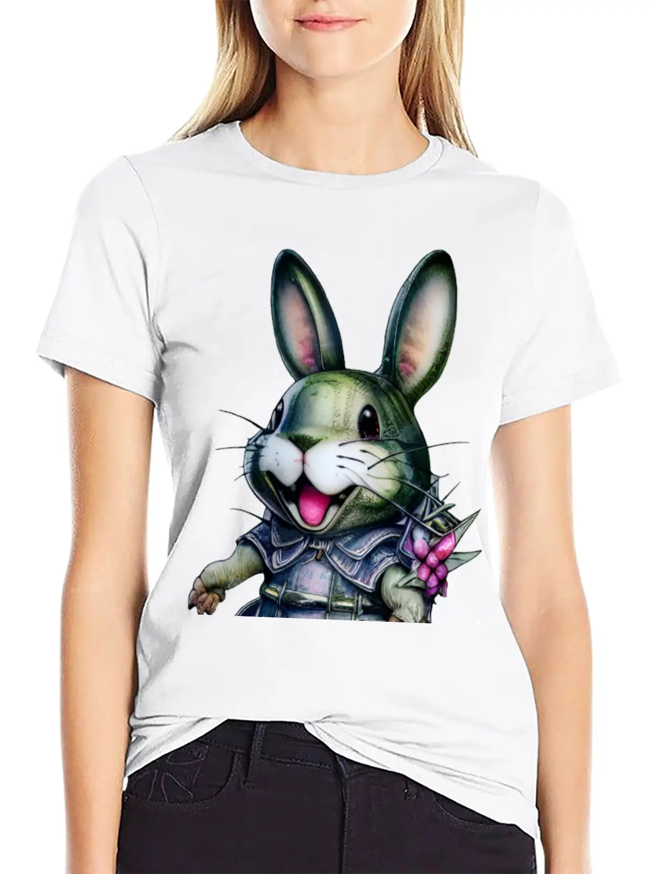 Kawaii Bunny Timeless Short Sleeve Tee – Comfy And Minimalist Design