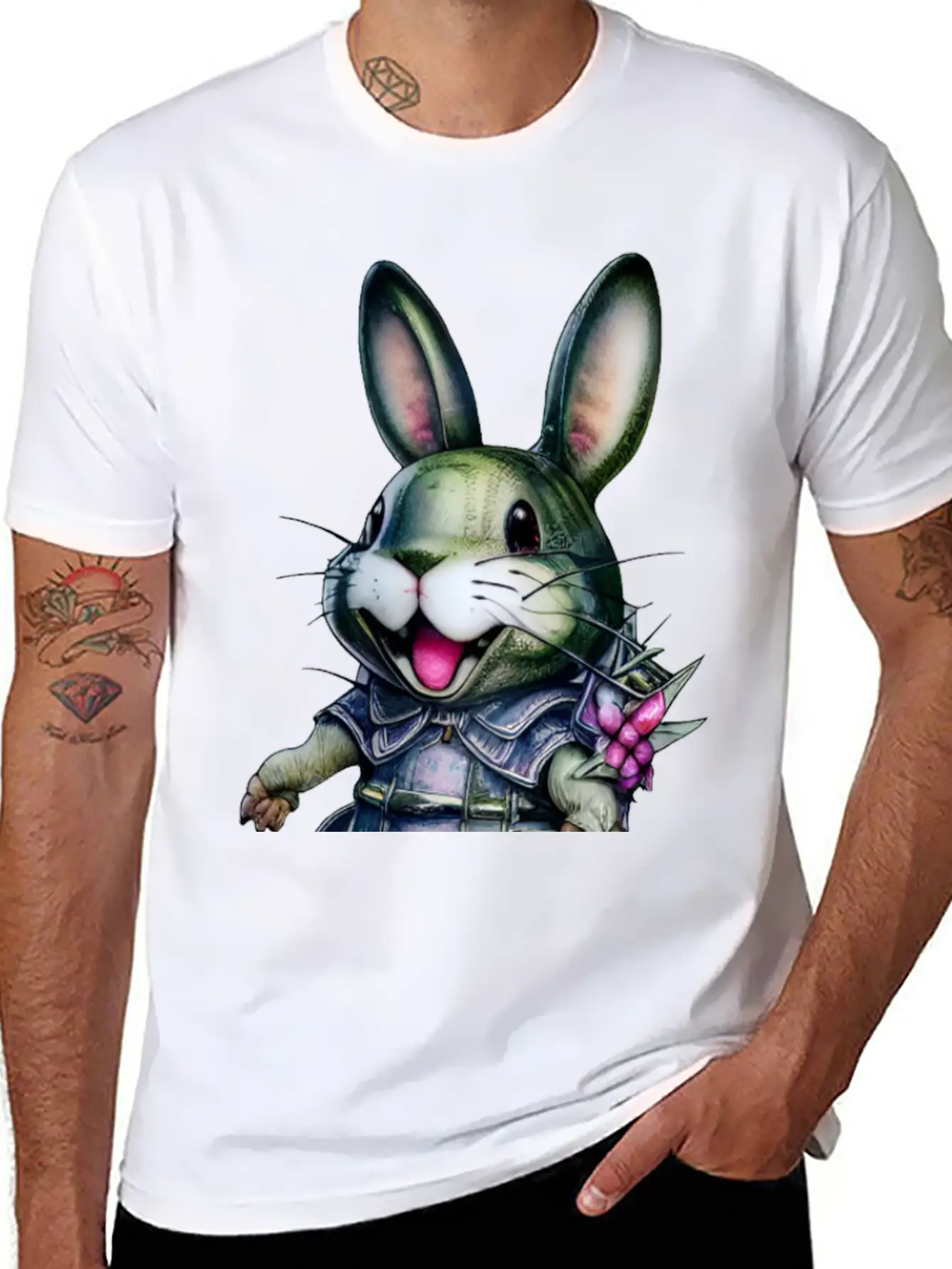 Kawaii Bunny Timeless Short Sleeve Tee – Comfy And Minimalist Design