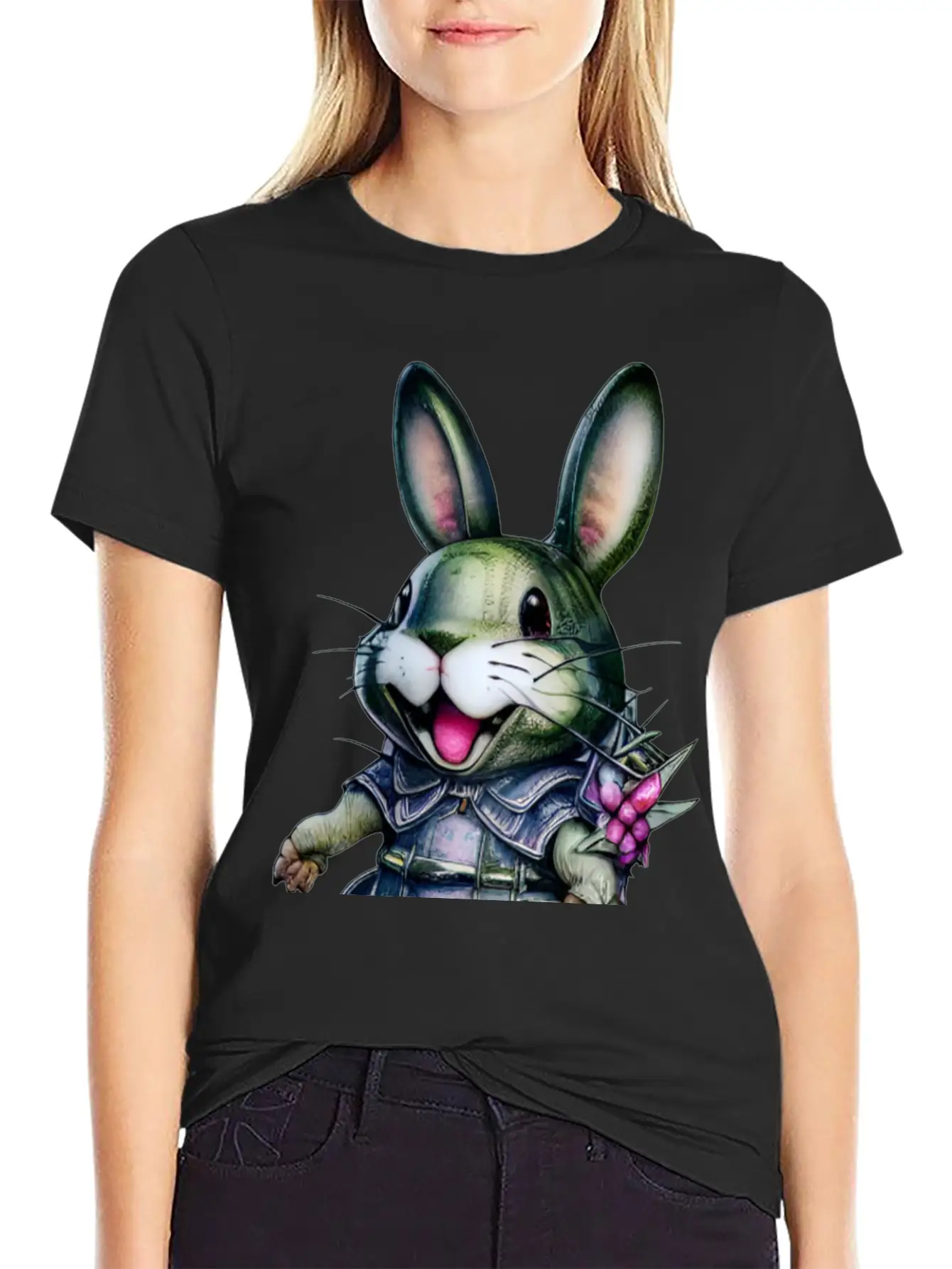 Kawaii Bunny Timeless Short Sleeve Tee – Comfy And Minimalist Design