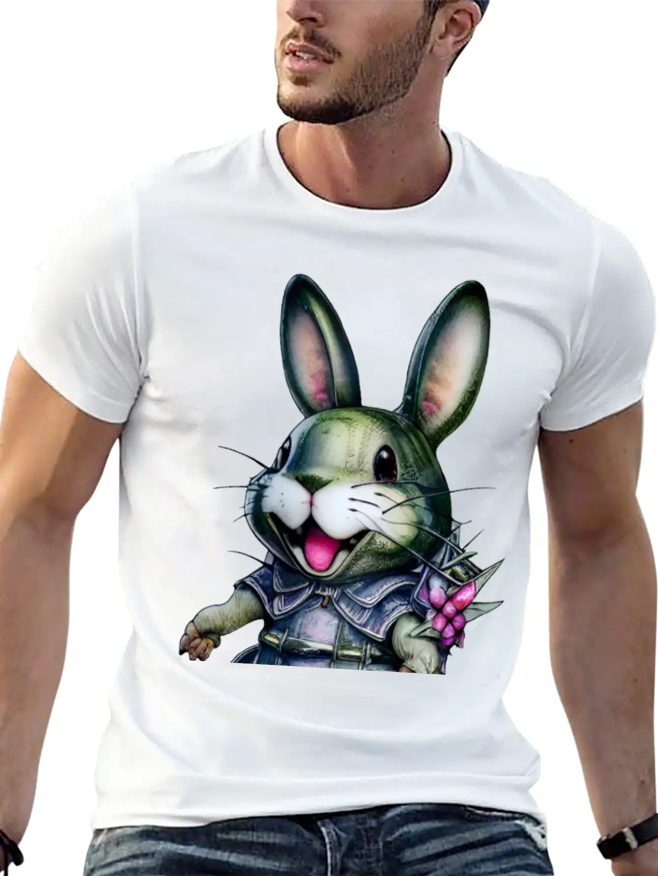 Kawaii Bunny Timeless Short Sleeve Tee – Comfy And Minimalist Design