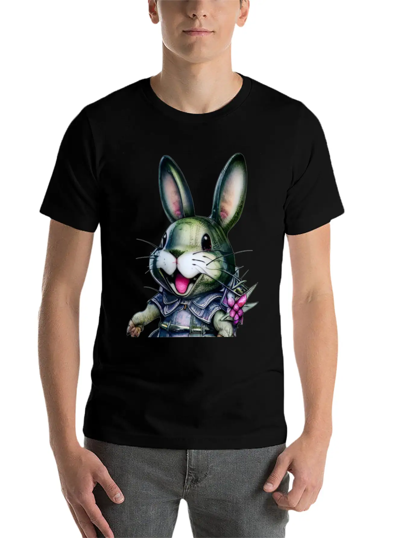 Kawaii Bunny Timeless Short Sleeve Tee – Comfy And Minimalist Design