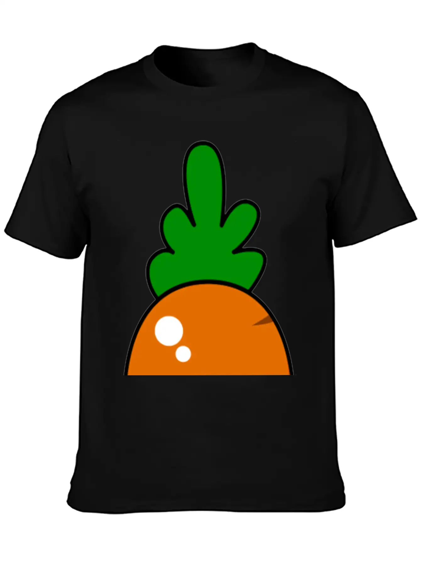 Kawaii Carrot Relaxed Everyday Tee – Lightweight And Durable Cotton