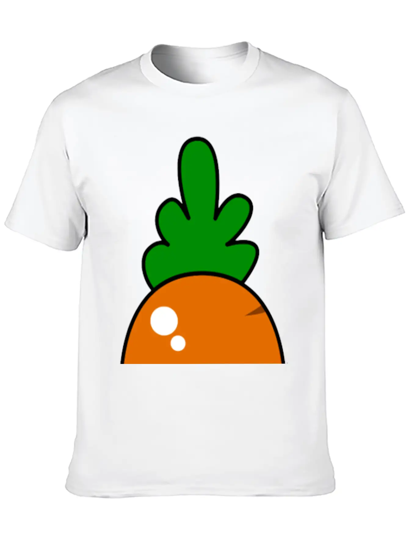 Kawaii Carrot Relaxed Everyday Tee – Lightweight And Durable Cotton