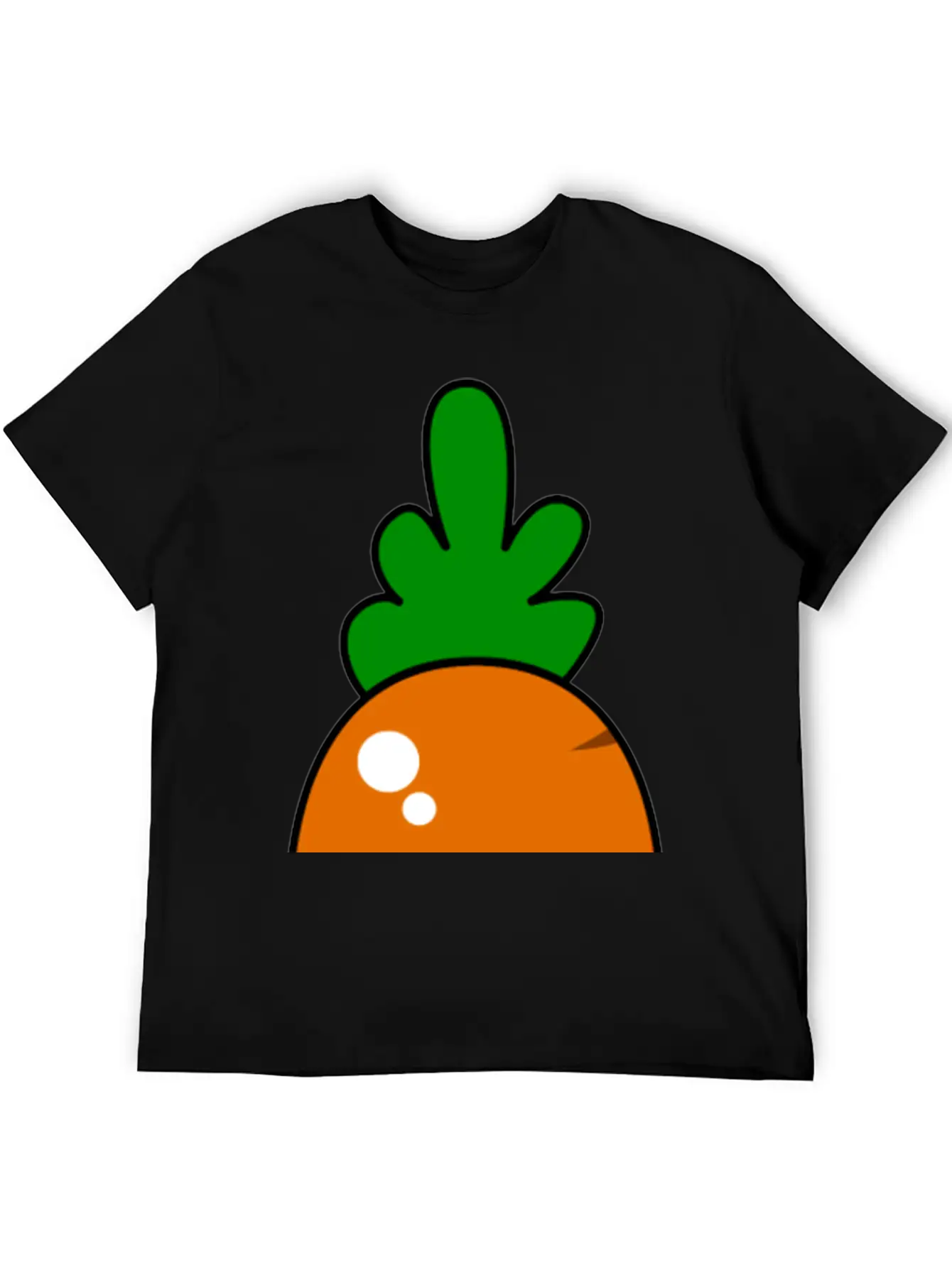 Kawaii Carrot Relaxed Everyday Tee – Lightweight And Durable Cotton