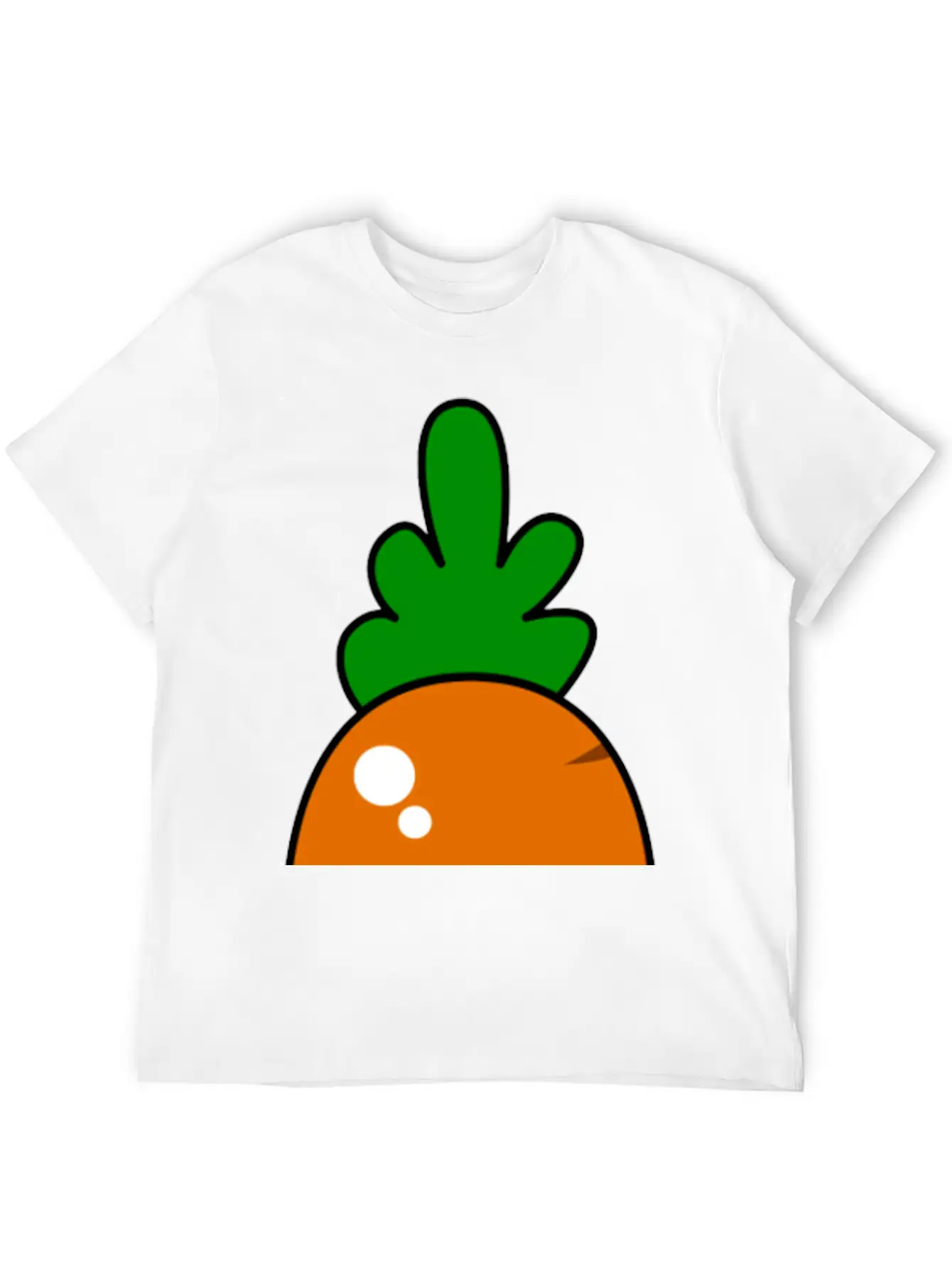 Kawaii Carrot Relaxed Everyday Tee – Lightweight And Durable Cotton