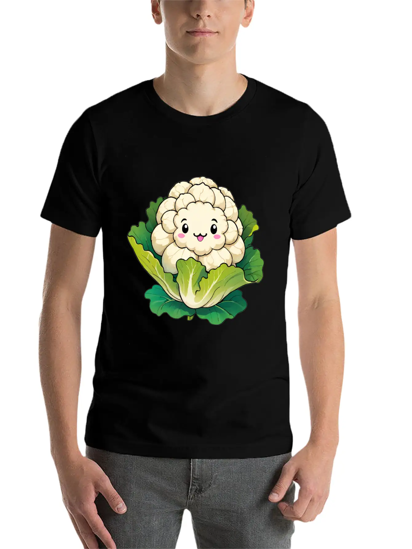 Kawaii Cauliflower Stylish Everyday T-Shirt – Unisex Basic Cotton Tee