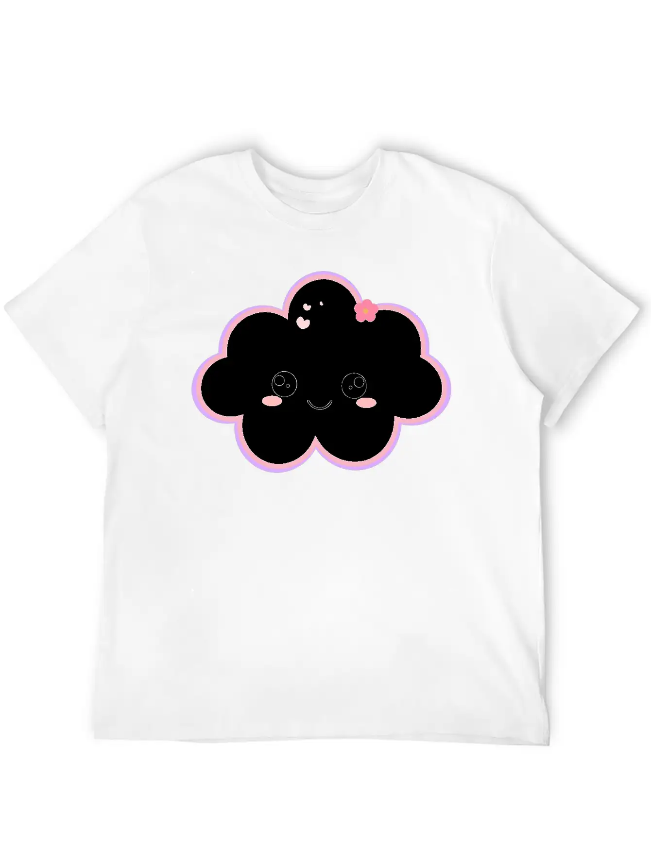 Kawaii Cloud For Cute Cloud Lovers Basic Graphic T-Shirt – Daily Comfort In Soft Cotton