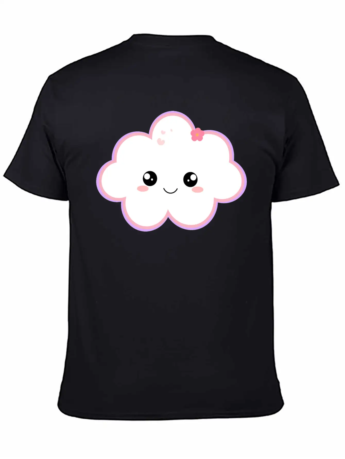 Kawaii Cloud For Cute Cloud Lovers Basic Graphic T-Shirt – Daily Comfort In Soft Cotton