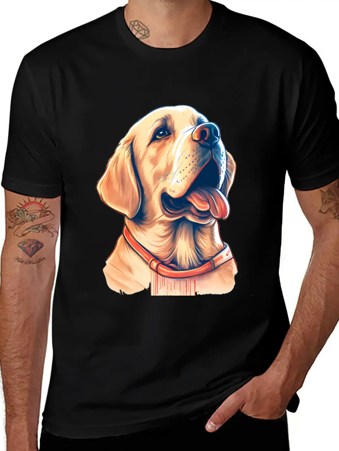 Kawaii Cute Dog For Dog Lover Unisex Short Sleeve Soft Cotton T-Shirt – Casual Everyday Wear