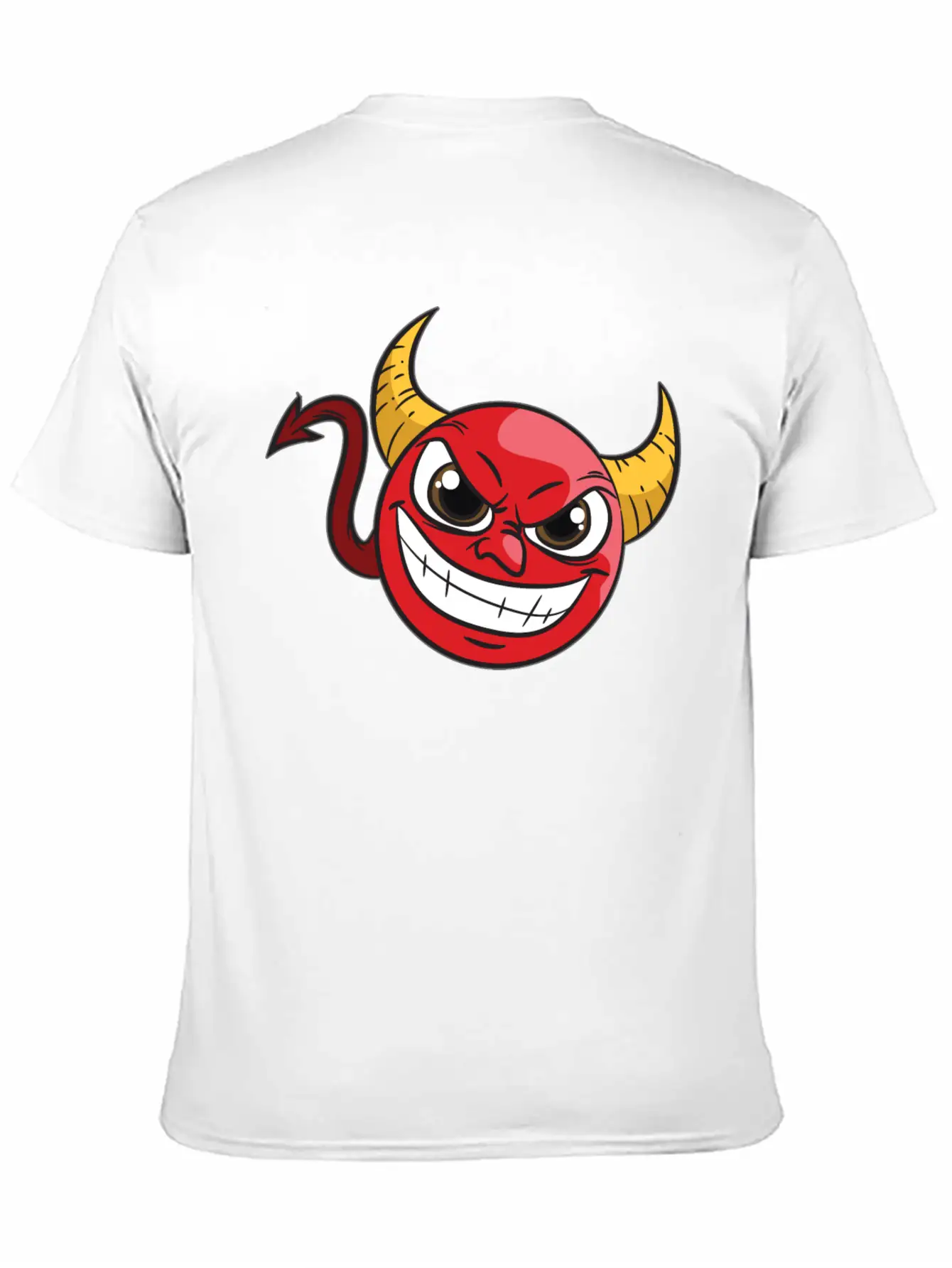 Kawaii Devil Comfortable Minimalist Graphic Tee – Summer Style Essential