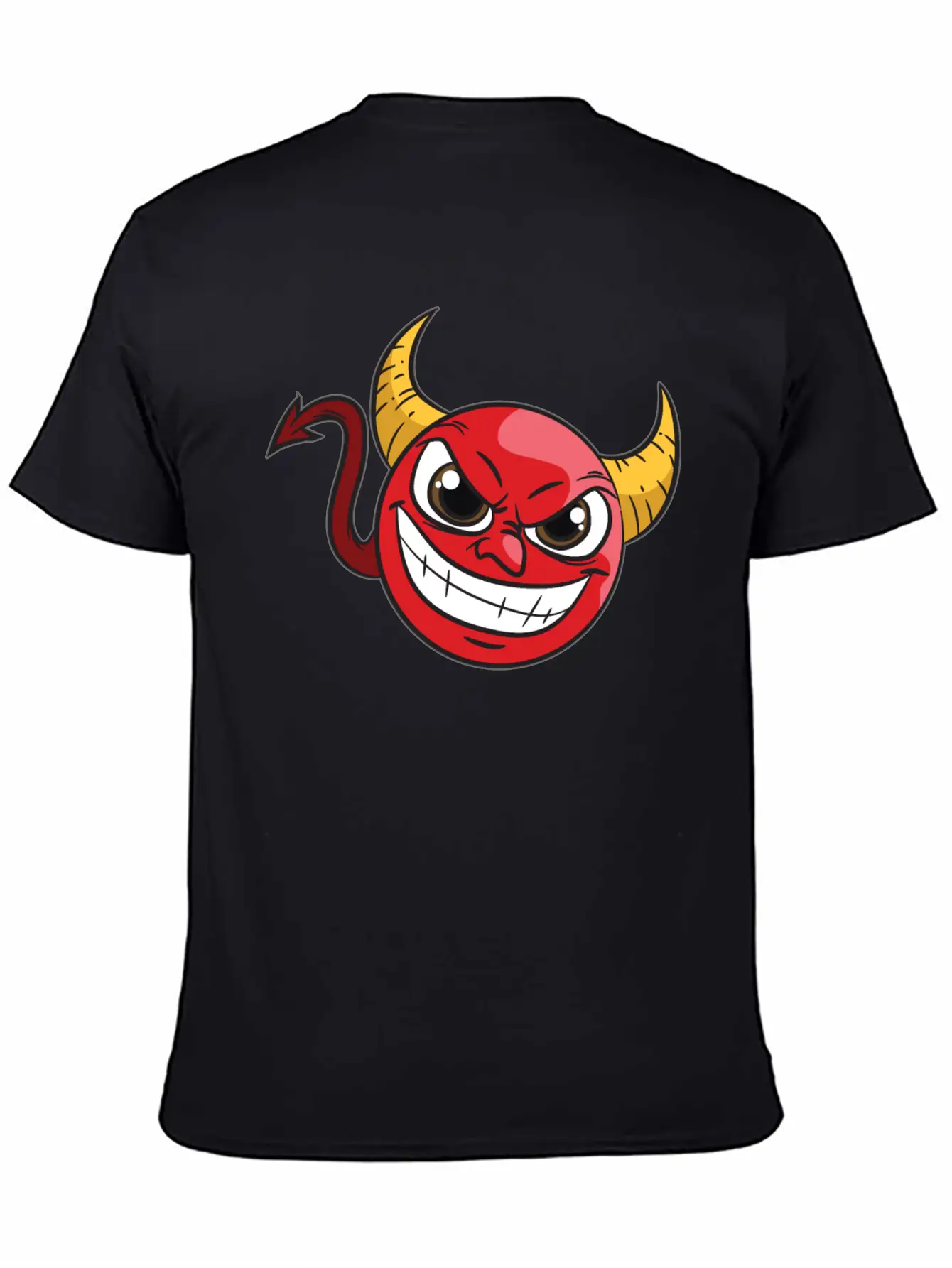 Kawaii Devil Comfortable Minimalist Graphic Tee – Summer Style Essential