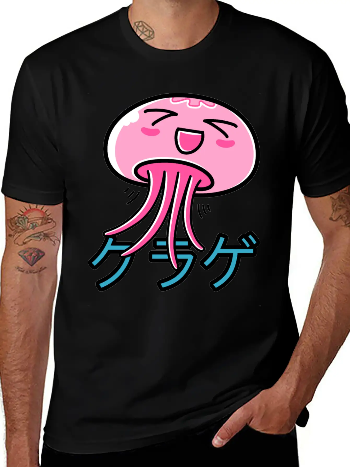 Kawaii Jellyfish Essential Unisex Summer Tee – Soft Cotton Casual Fit