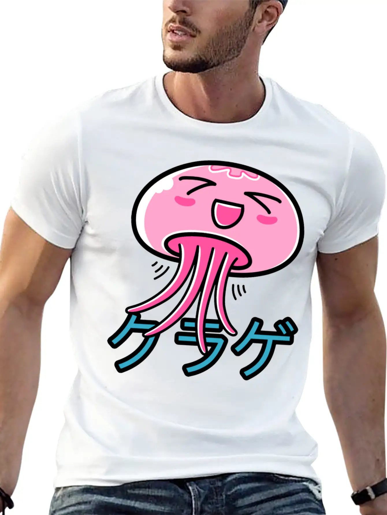 Kawaii Jellyfish Essential Unisex Summer Tee – Soft Cotton Casual Fit