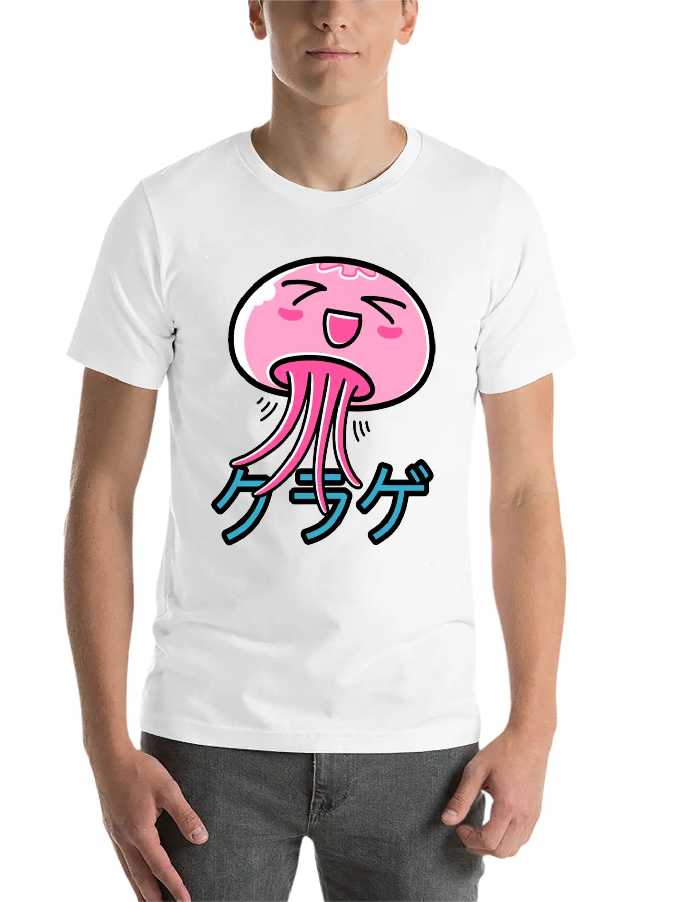 Kawaii Jellyfish Essential Unisex Summer Tee – Soft Cotton Casual Fit