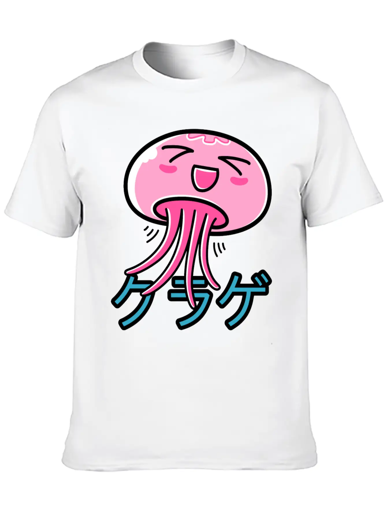 Kawaii Jellyfish Essential Unisex Summer Tee – Soft Cotton Casual Fit