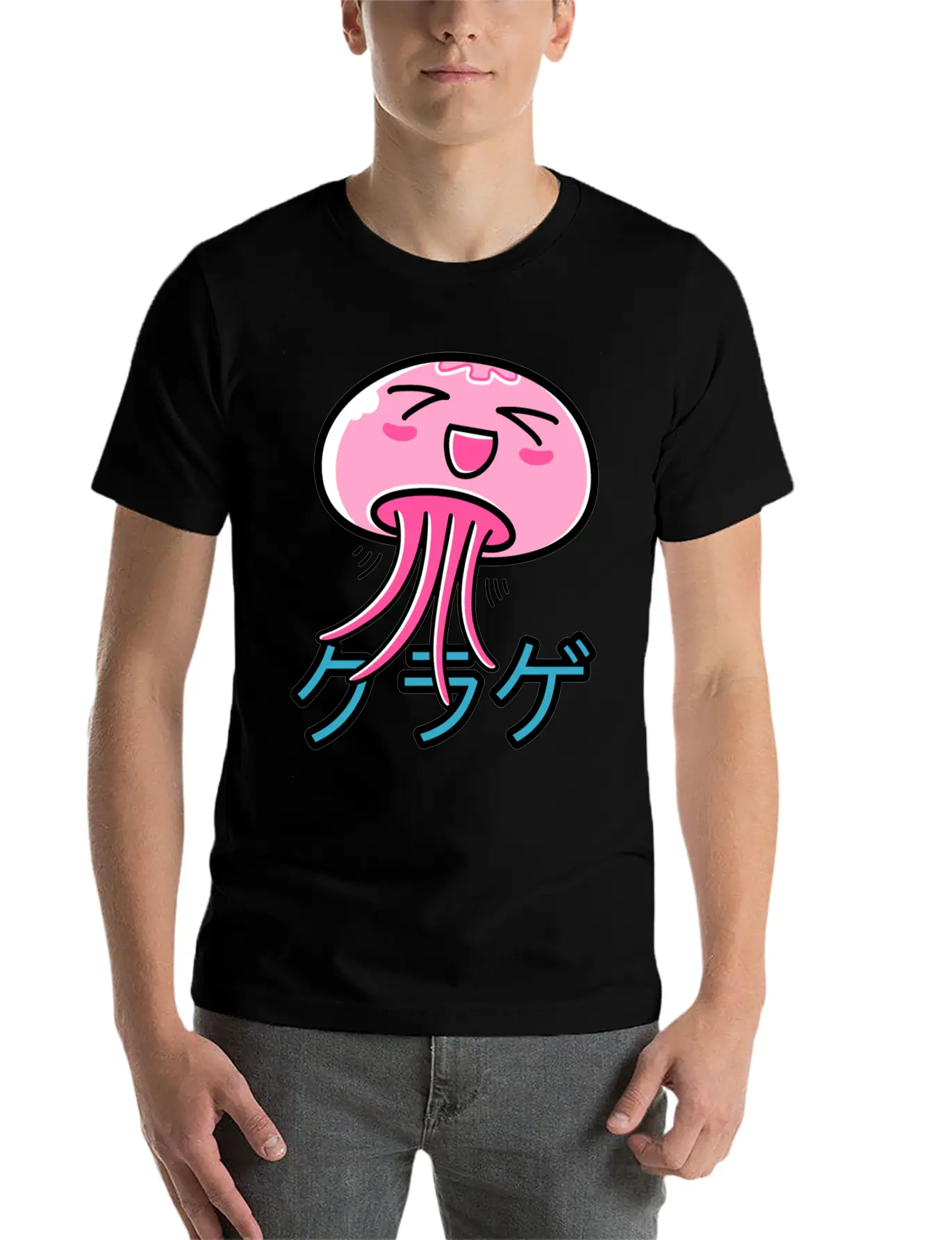 Kawaii Jellyfish Essential Unisex Summer Tee – Soft Cotton Casual Fit