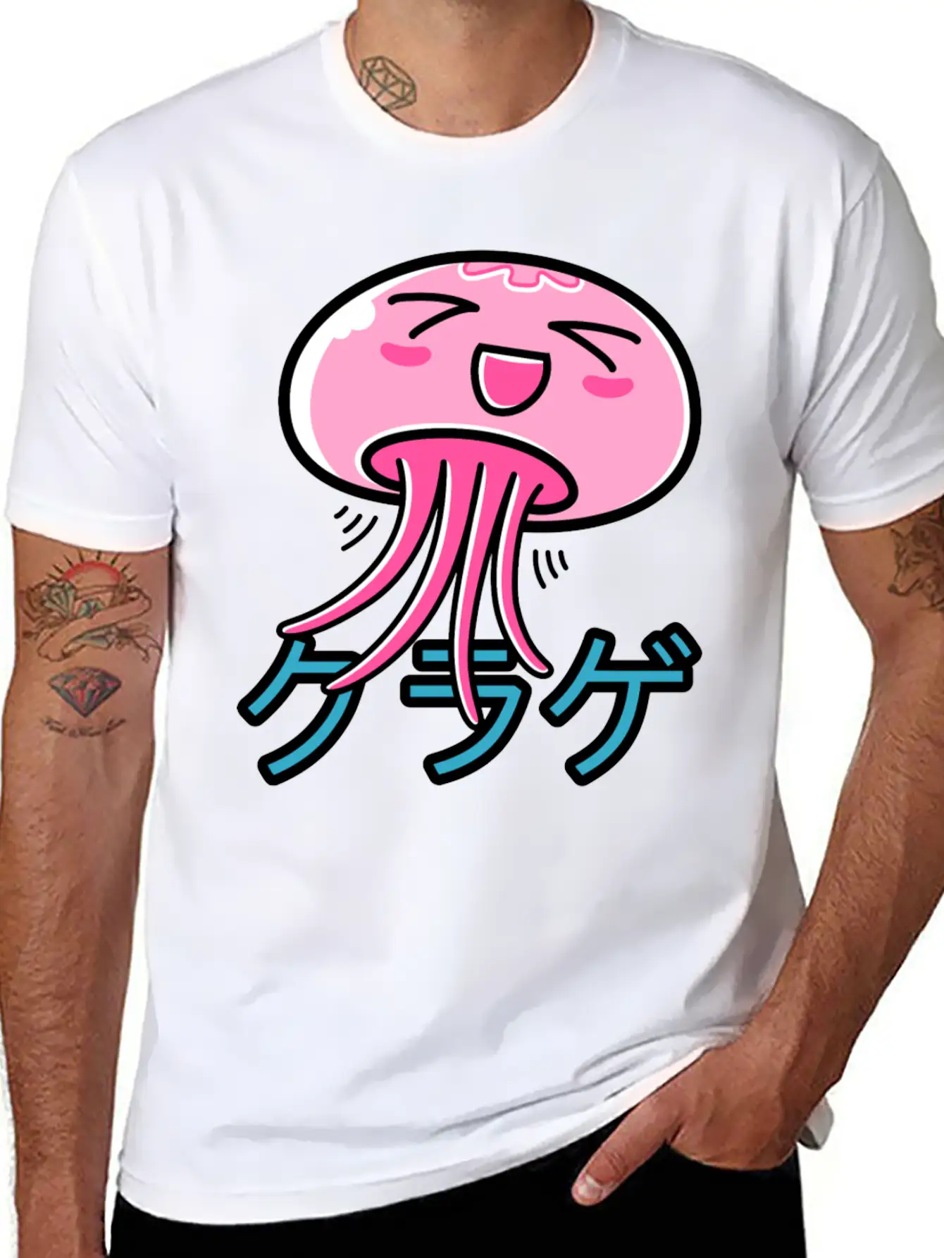 Kawaii Jellyfish Essential Unisex Summer Tee – Soft Cotton Casual Fit