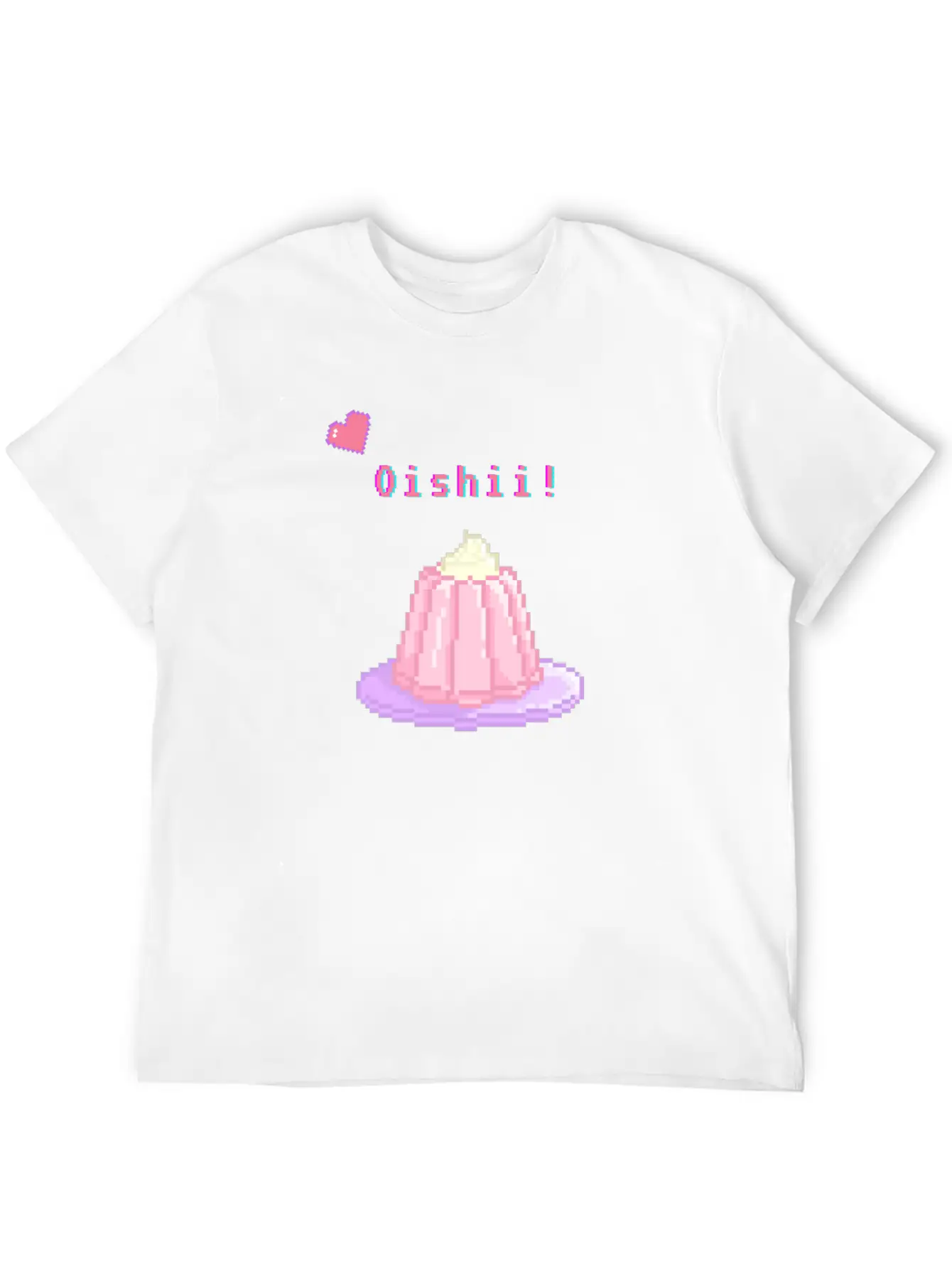 Kawaii Pixel Oishii Dream Dessert (jello) Timeless Short Sleeve Tee – Comfy And Minimalist Design