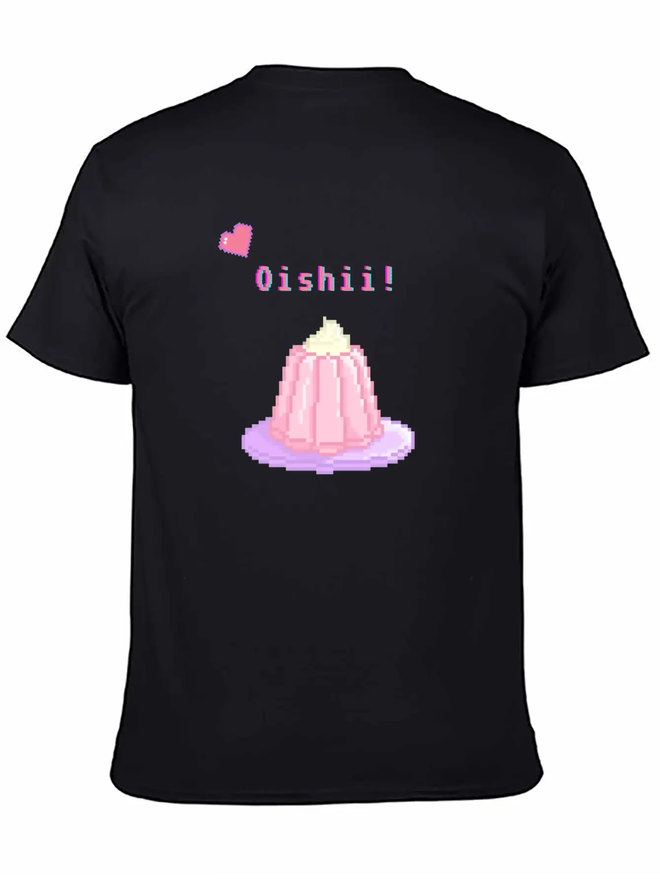 Kawaii Pixel Oishii Dream Dessert (jello) Timeless Short Sleeve Tee – Comfy And Minimalist Design