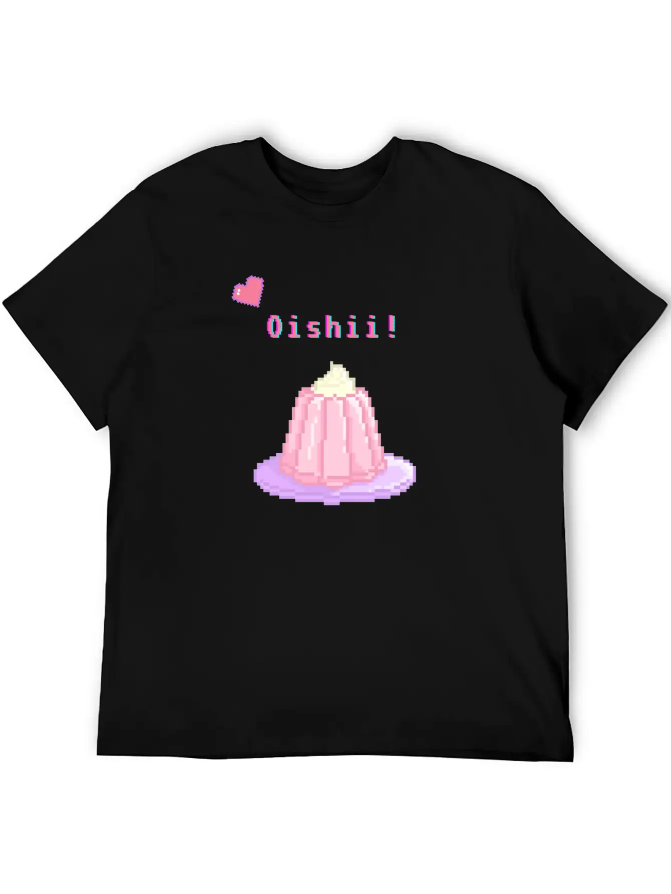 Kawaii Pixel Oishii Dream Dessert (jello) Timeless Short Sleeve Tee – Comfy And Minimalist Design