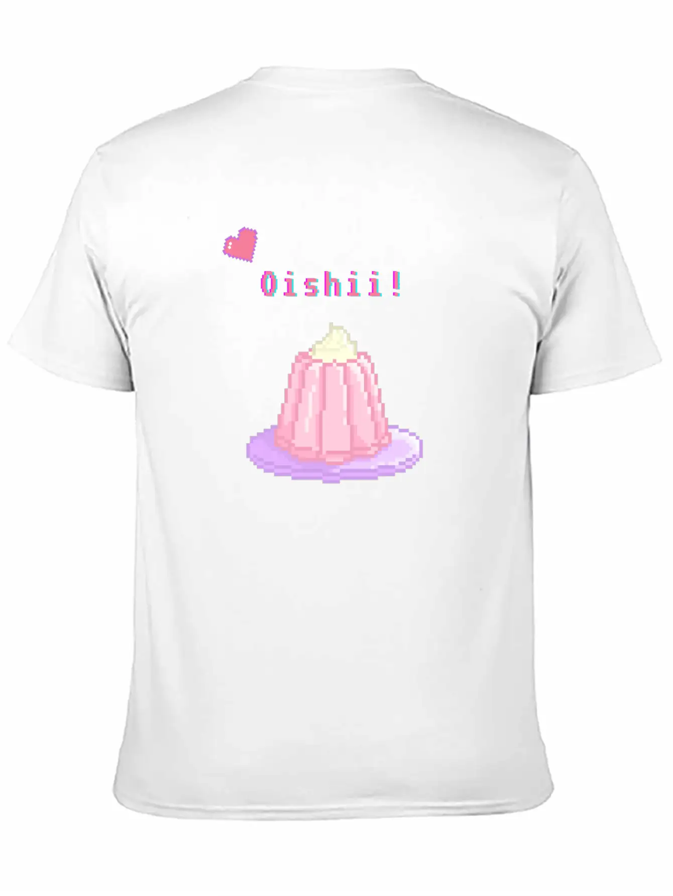 Kawaii Pixel Oishii Dream Dessert (jello) Timeless Short Sleeve Tee – Comfy And Minimalist Design