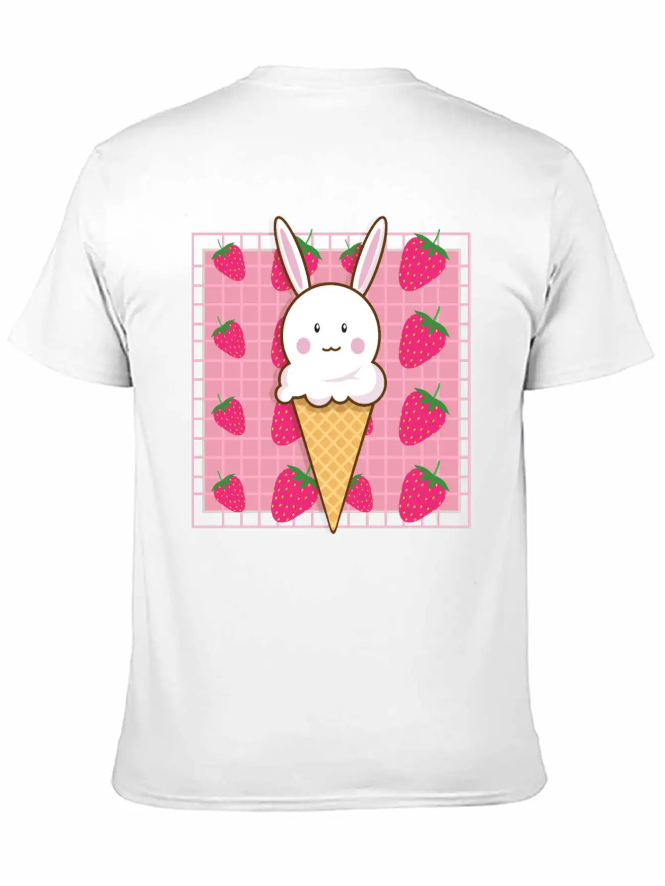 Kawaii Straw Essential Unisex Summer Tee – Soft Cotton Casual Fit