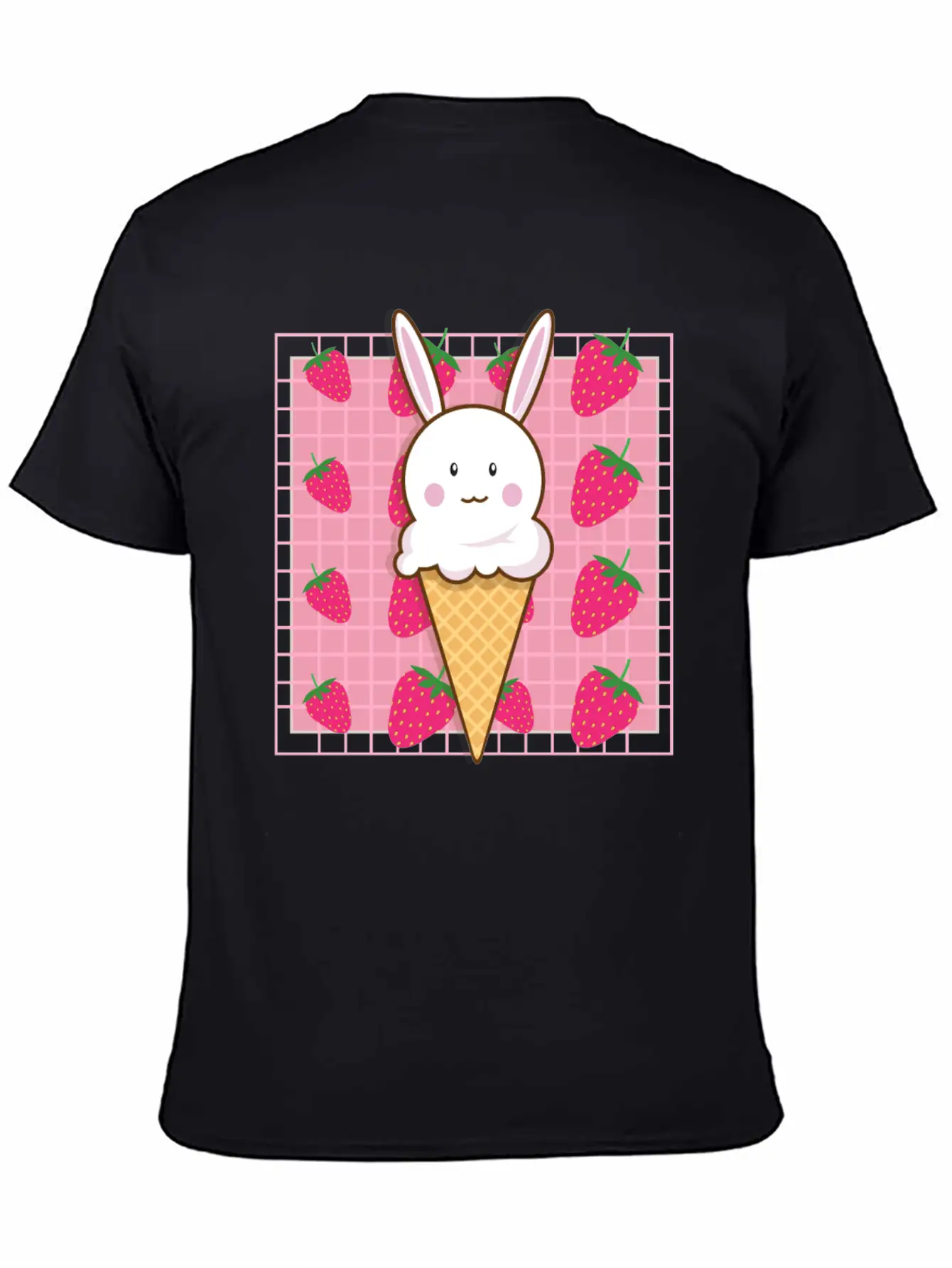 Kawaii Straw Essential Unisex Summer Tee – Soft Cotton Casual Fit