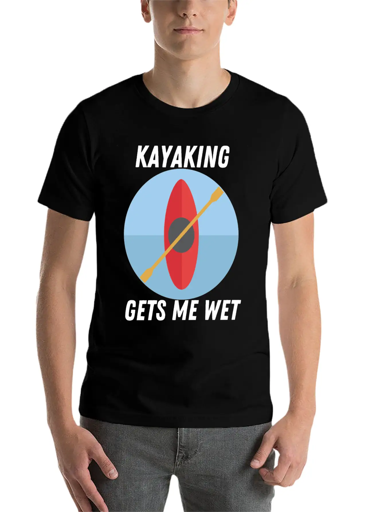 Kayaking Gets Me Wet Classic T Shirt Unisex Short Sleeve Soft Cotton T-Shirt – Casual Everyday Wear