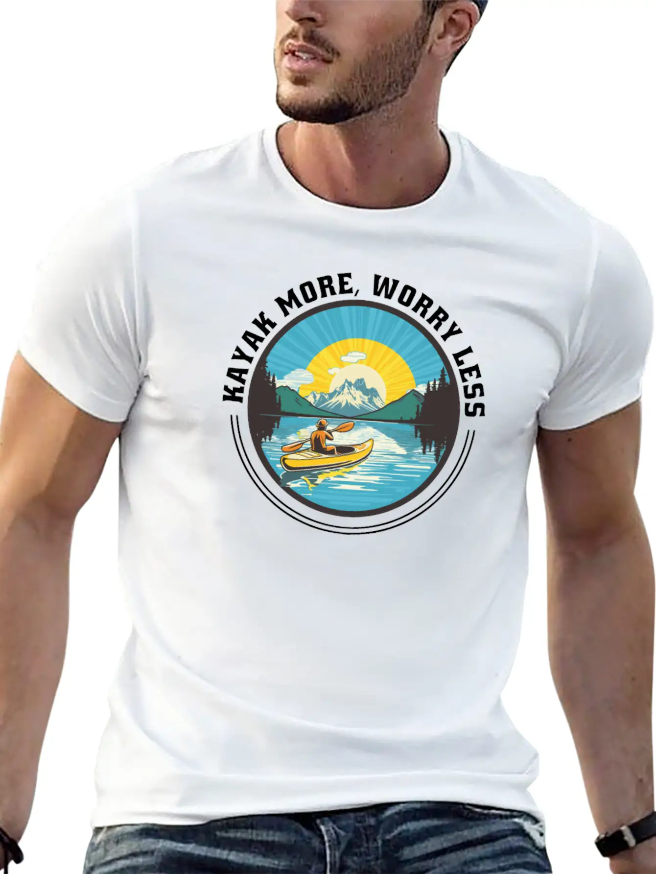 Kayaks Kayaker More-paddle Canoes-Boating Kayaking Comfortable Minimalist Graphic Tee – Summer Style Essential