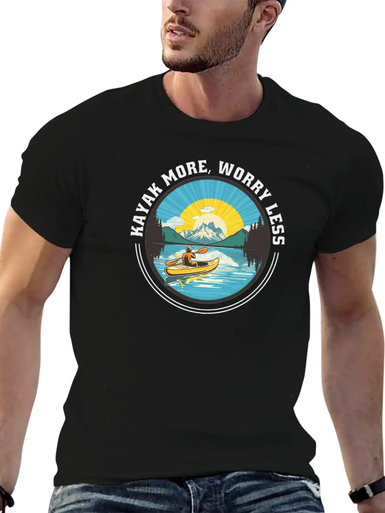 Kayaks Kayaker More-paddle Canoes-Boating Kayaking Comfortable Minimalist Graphic Tee – Summer Style Essential