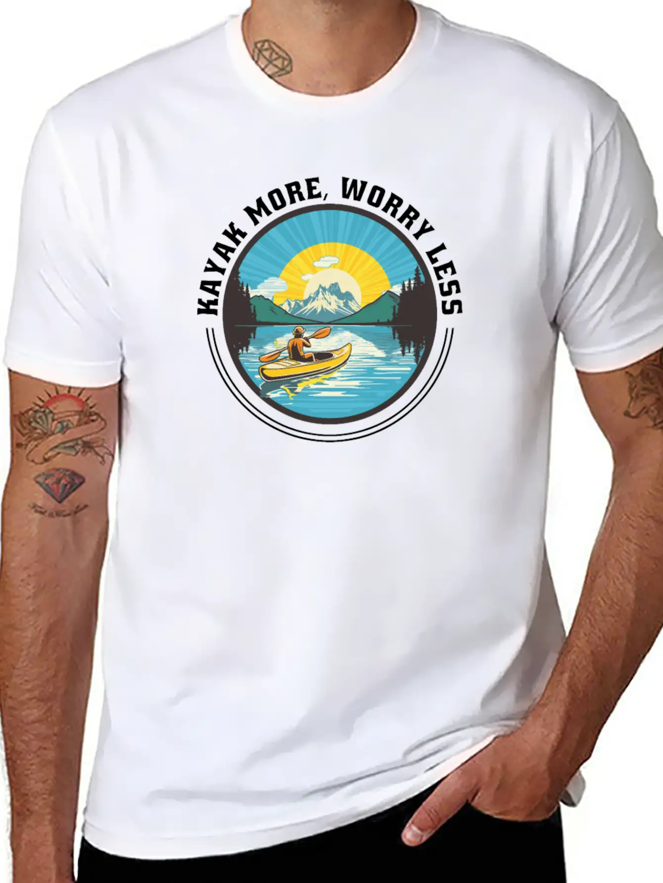 Kayaks Kayaker More-paddle Canoes-Boating Kayaking Comfortable Minimalist Graphic Tee – Summer Style Essential