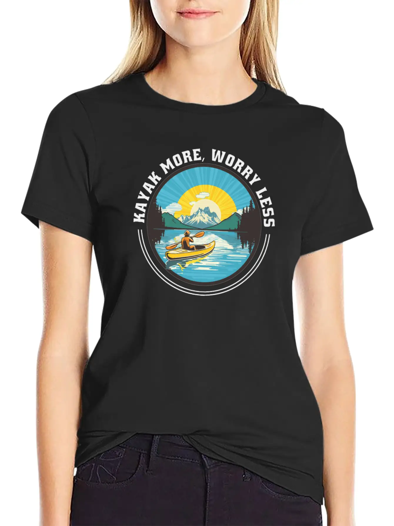 Kayaks Kayaker More-paddle Canoes-Boating Kayaking Comfortable Minimalist Graphic Tee – Summer Style Essential