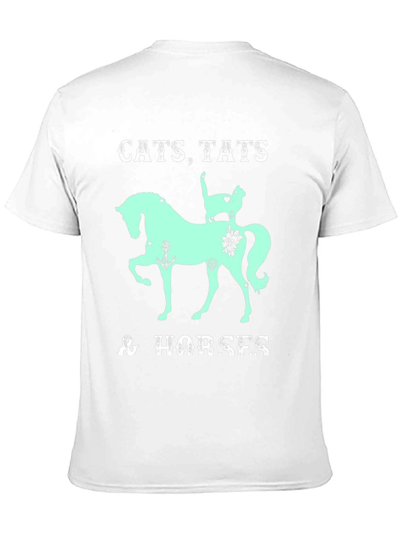 Cats Tats & Horses Graphic T-Shirt