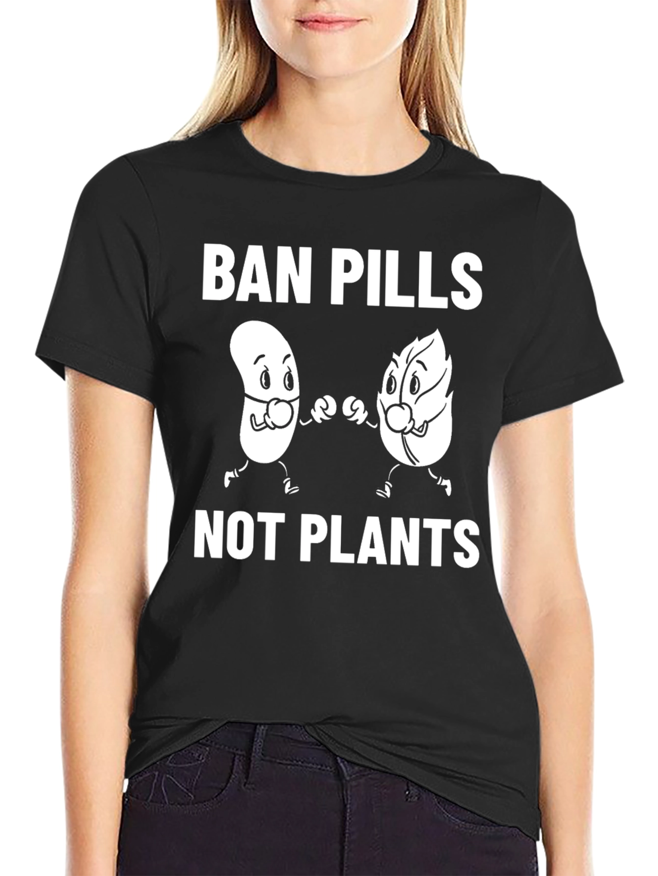 Ban Pills Not Plants Graphic Tee