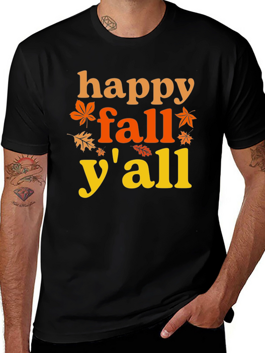 Happy Fall Yall T-Shirt - Autumn Themed
