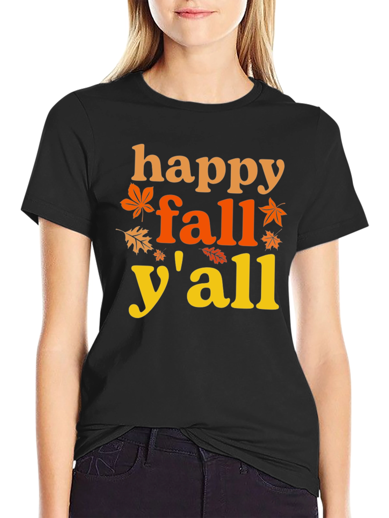 Happy Fall Yall T-Shirt - Autumn Themed