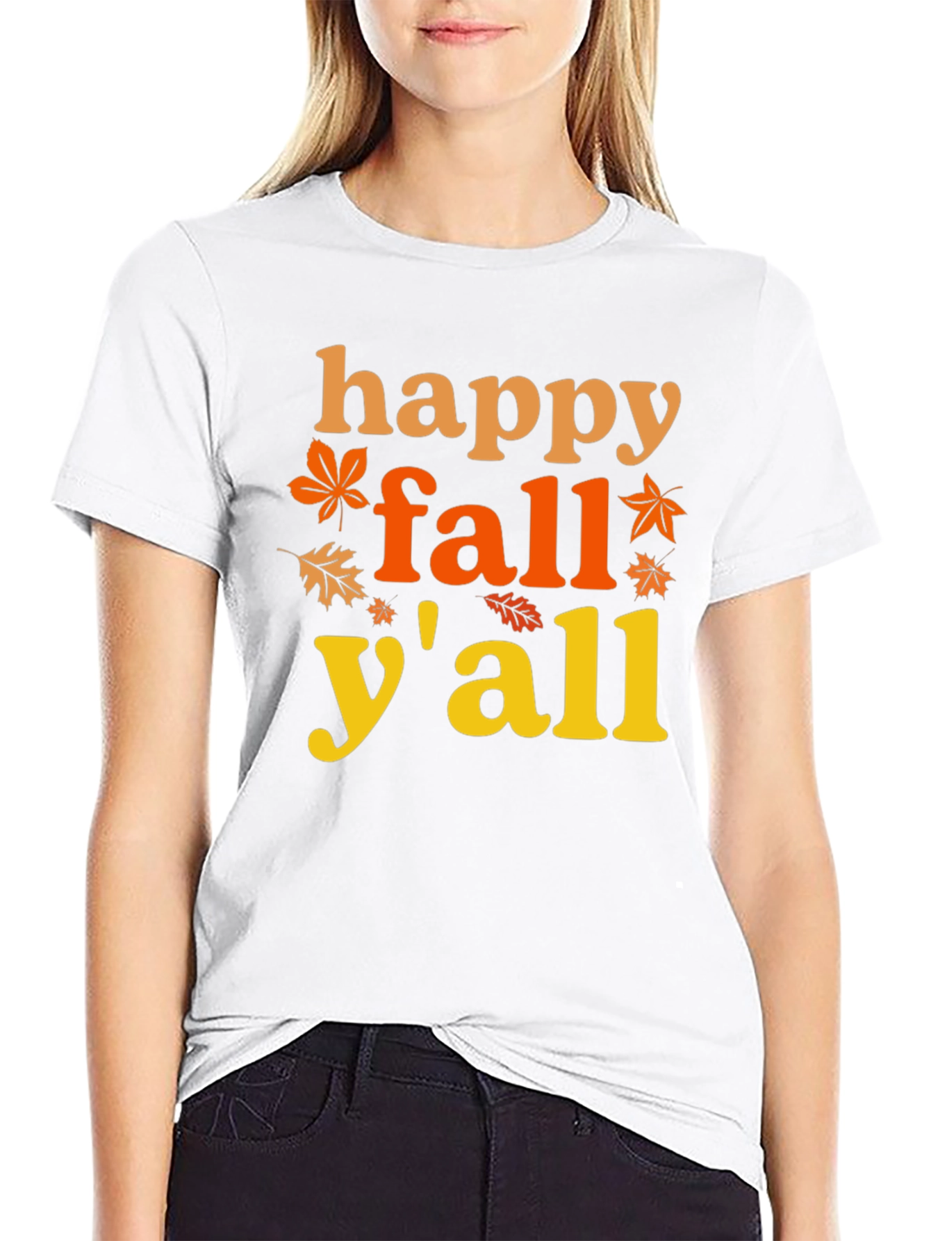 Happy Fall Yall T-Shirt - Autumn Themed