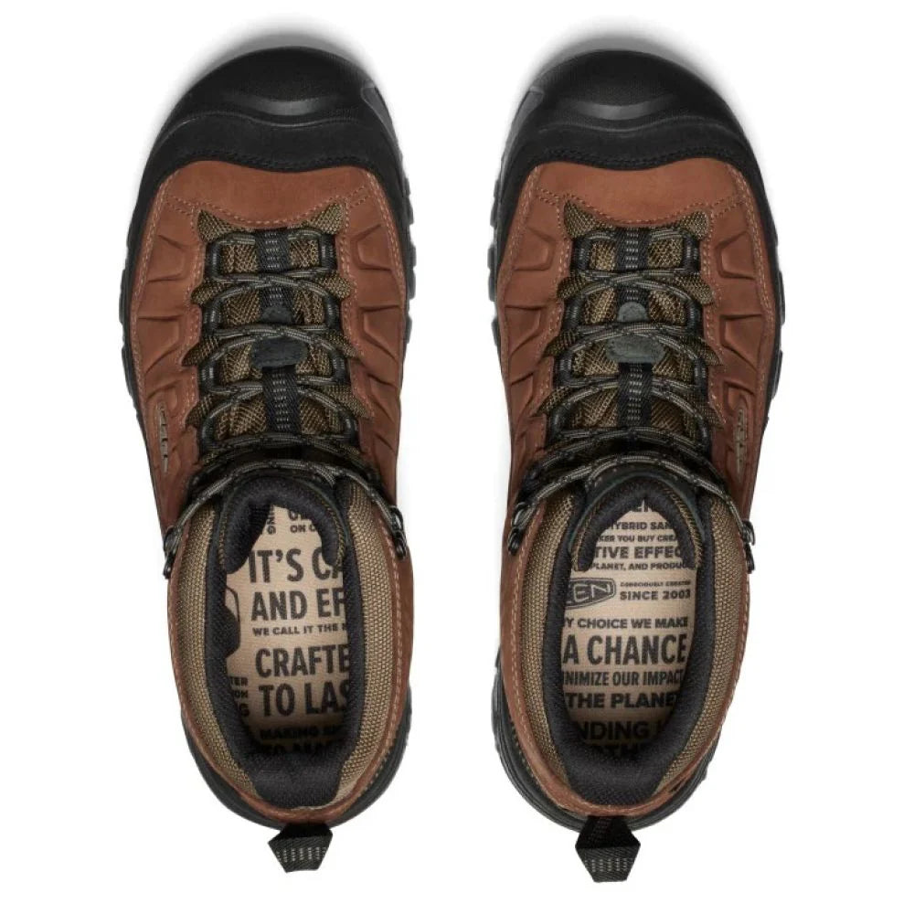 Keen Men's Targhee IV Waterproof Hiking Boot in Bison/Black