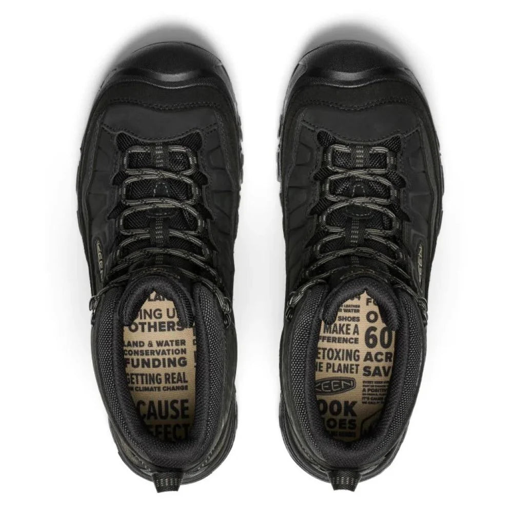 Keen Men's Targhee IV Waterproof Hiking Boot in Triple Black
