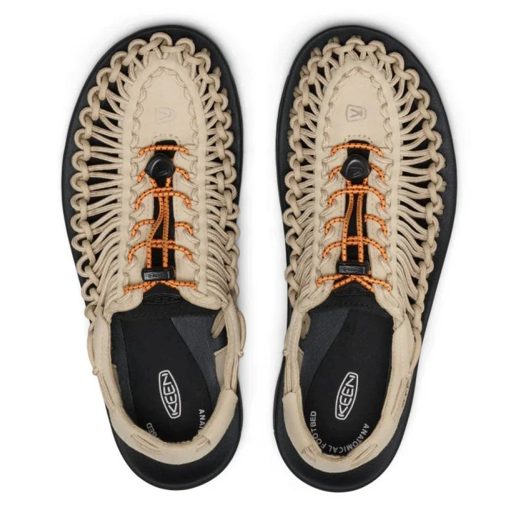 Keen Men's Uneek in Safari/Orange Peel